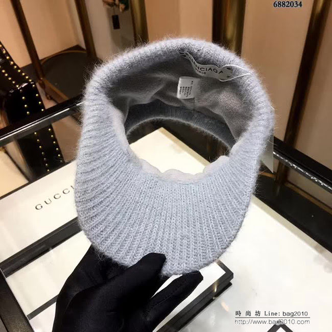 BALENCIAGA巴黎世家 高端款 保暖針織鴨舌帽 6882034 LLWJ8476